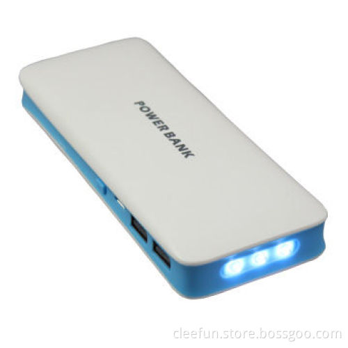 1,000mAh high capacity mobile phone charger with 4 LED light